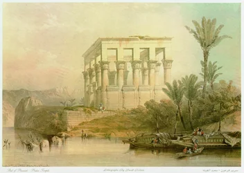 La colonnade du temple d