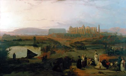 Vue des ruines du temple de Karnak