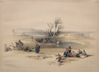 Puits de Moïse, désert de Tyh, 1839