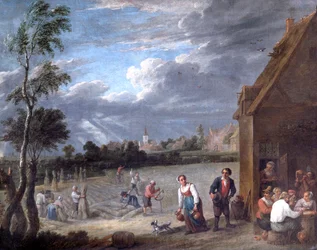 Une scène de moisson, 17e siècle