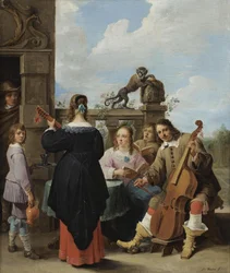 Un concert familial sur une terrasse