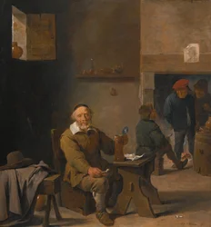 Un paysan dans une auberge