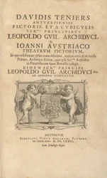 Page de titre Theatrum Pictorium