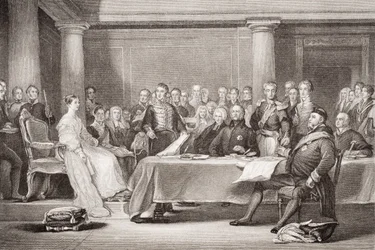 Premier Conseil de la Reine Victoria, Palais de Kensington, 21 juin 1837, de 