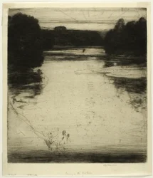 Après-lueur (ou Soir) sur le Findhorn