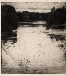 Lueur du soir sur le Findhorn