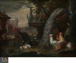 Animaux dans un jardin