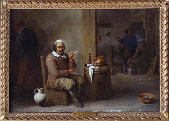 Un Paysan Fumant dans une Auberge