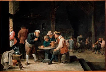 Buveurs de bière. Peinture par David Teniers II