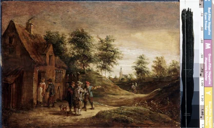 Devant la taverne
