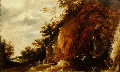 Paysage avec des voyageurs (un des deux)