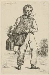 Deux hommes dans un jardin