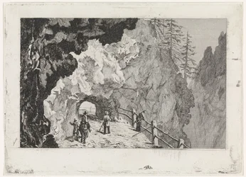 Passage dans les rochers