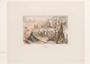 Moisson dans les champs, 13e siècle