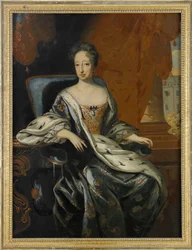 Portrait de Edwige Eleonore de Holstein Gottorp, reine de Suede et de Finlande