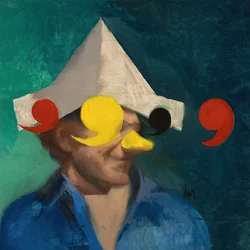 Marcel Broodthaers 17, 2022 (huile sur lin)
