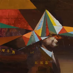 Marcel Broodthaers 24 (Maracatú), 2024 (huile sur lin)