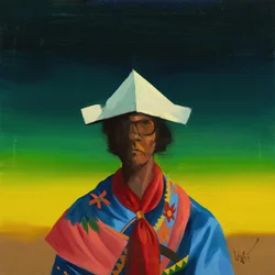 Robert Filliou 30 (Métis), 2023 (huile sur lin)