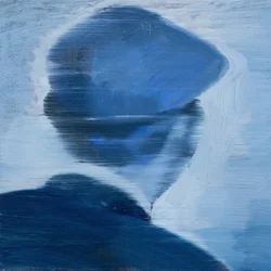 Robert Filliou 6, 2017 (huile sur lin)