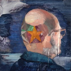 Autoportrait 3 (Tonsure, Marcel Duchamp), 2021 (huile sur lin)
