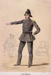 Un pompier, 1855