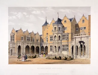Holland House, Kensington, Londres, vers 1850