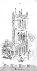 Sainte Marie, Melton-Mowbray. Leicestershire, vers 1850s