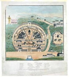 Représentation du massacre de prisonniers américains à la prison de Dartmoor, 6 avril