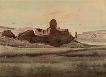 Ruine de Pueblo Bonito, Chaco Canyon, Nouveau Mexique