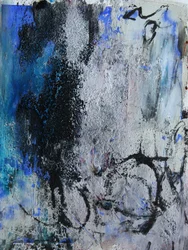 Calques abstraits « Blue Grunge »