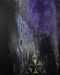 Flux abstrait violet foncé