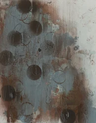 Cercle abstrait vieilli