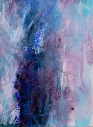 Bleu givré éthéré