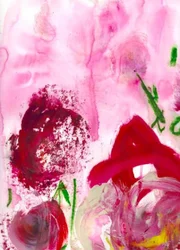Fleurs roses éclatantes