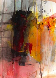 Flux abstrait flamboyant