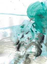 Abstrait « Fluid Teal »