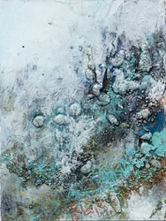 Textures bleu sarcelle glacées