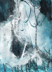 Abstrait « Misty Blue »