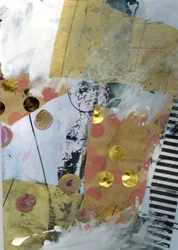 Collage moderne « Gold Dot »