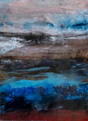 Paysage abstrait et mélancolique