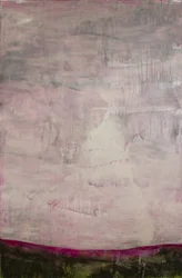 Horizon brumeux rose