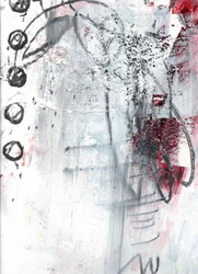 Grunge abstrait rouge et noir