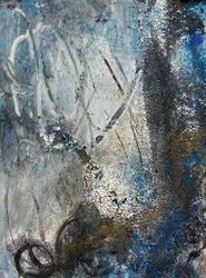 Abstrait bleu et or texturé