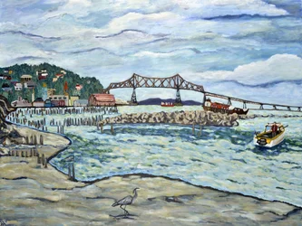 Héron Astoria, 2018 (acrylique sur toile)