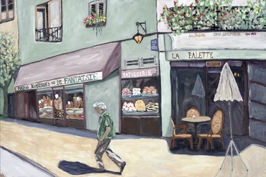Cafe Corner, 2017 (acrylique sur toile)