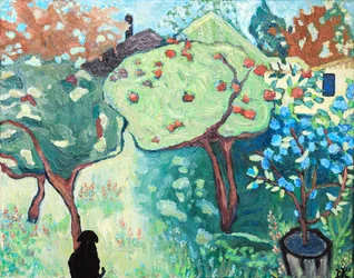 Vue de Chauncey, 2023 (huile sur toile)