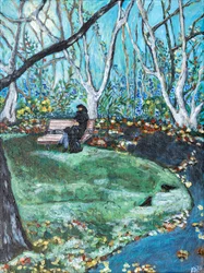 Creston Fall, 2024 (acrylique sur toile)