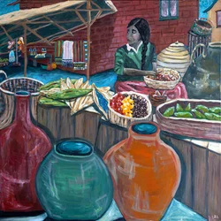Mercado, 2023 (acrylique sur toile)