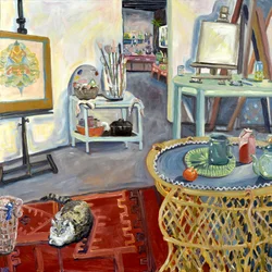 Studio de Sabou, 2023 (acrylique sur toile)