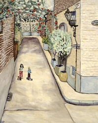 Watch House Hampstead, 2017 (acrylique sur toile)